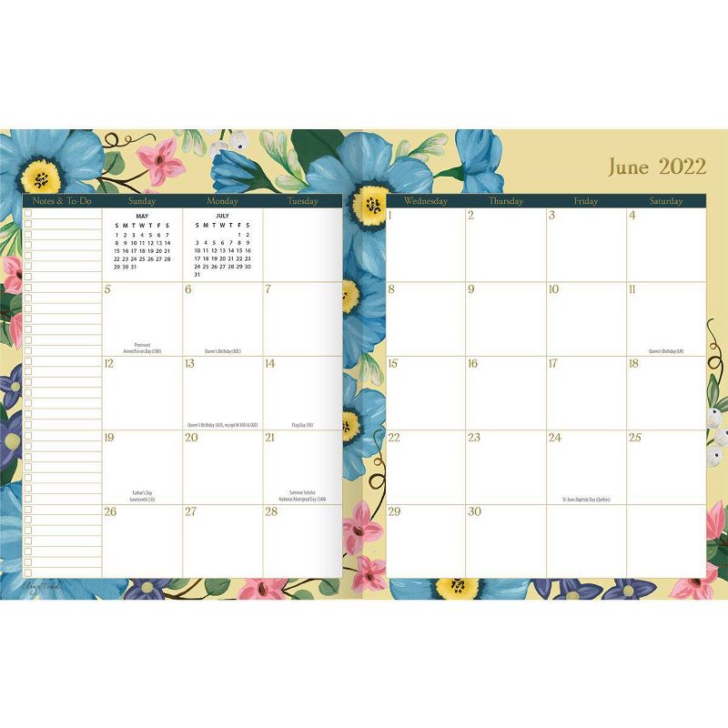 2021-22 Monthly Planner 17 Months 8.5" x 11" Bloom - Artisan by Lang