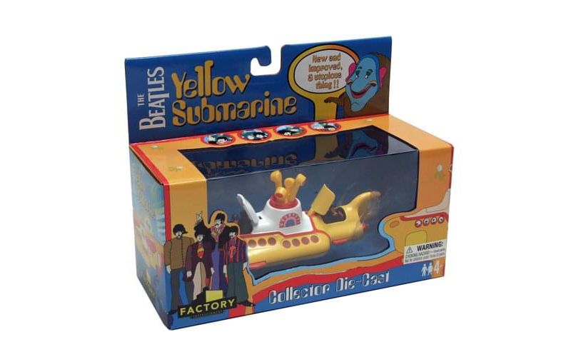 Factory Entertainment Beatles 5" Diecast Yellow Submarine