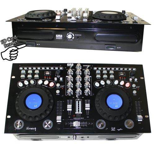 EMB - EB9005MX - NEW Professional DUAL CD/USB/SD/MP3 Mixer CDJ Scratch Player!