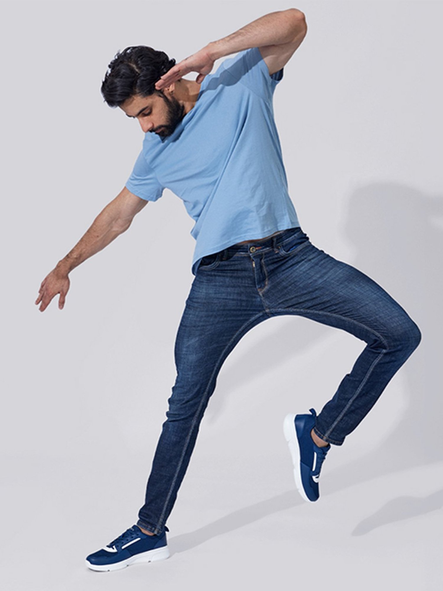 Neemans Men's Navy Running Shoes