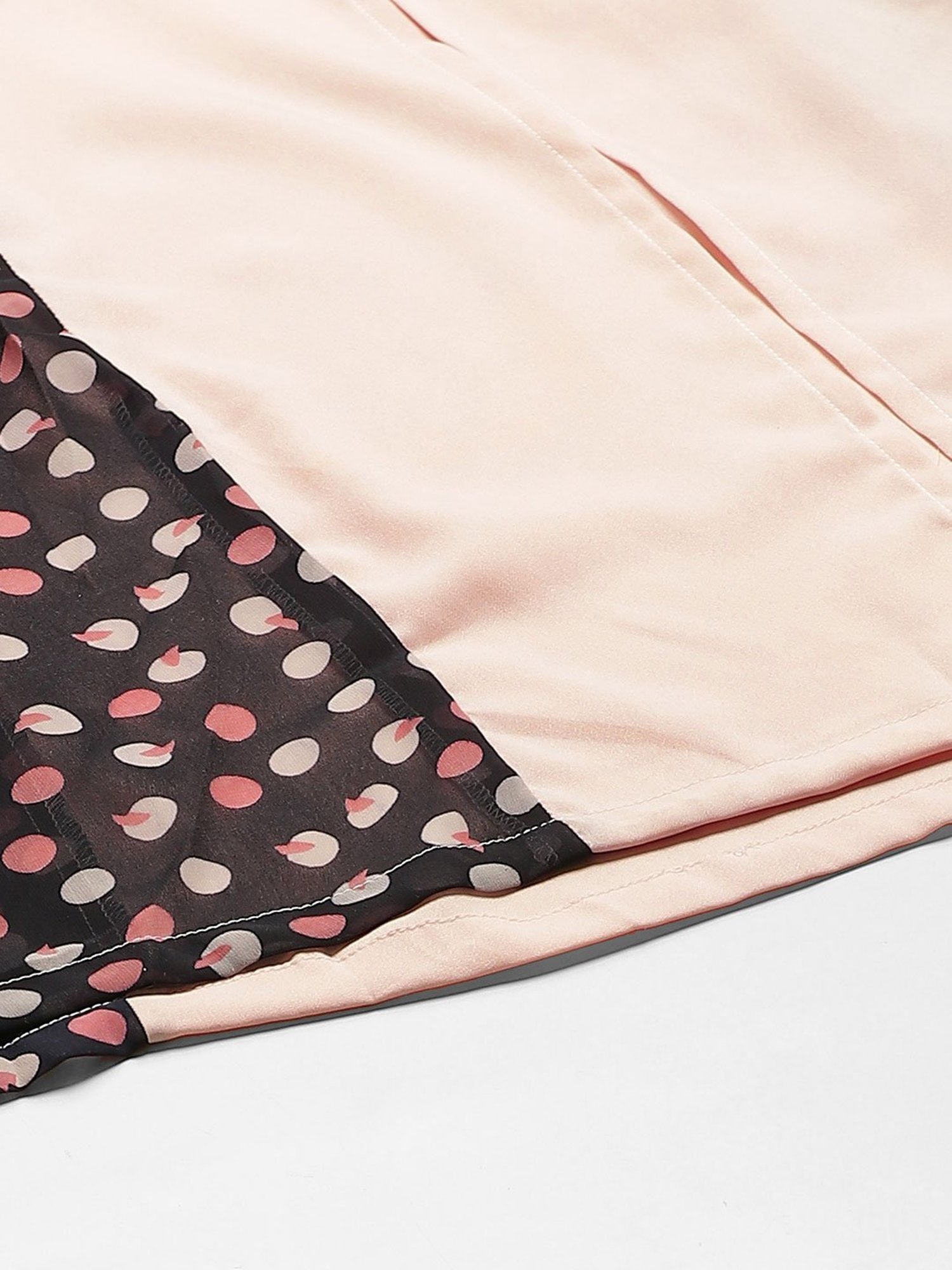 Belle Fille Beige Printed Skirt