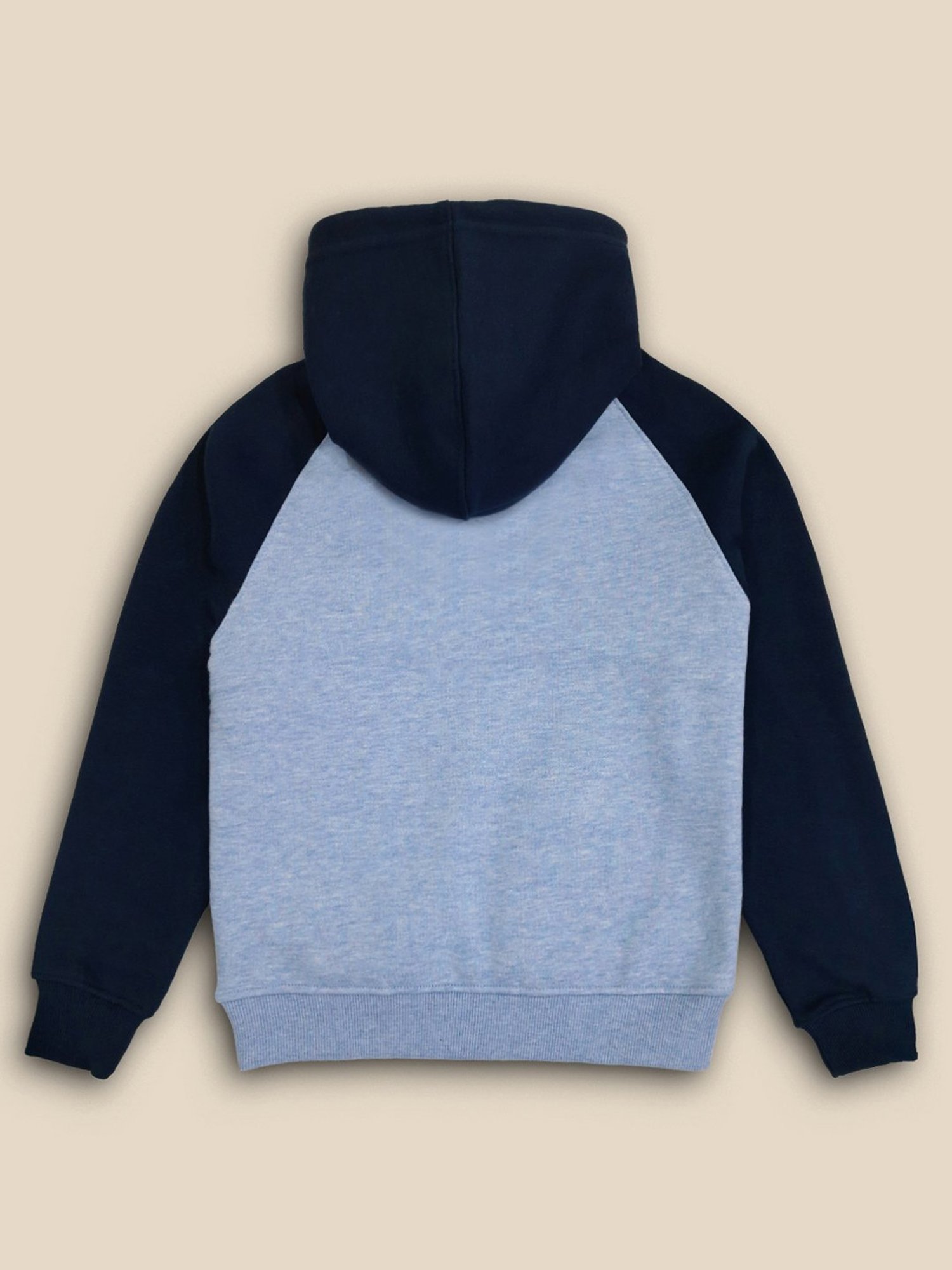 Kidsville Captain America Printed Regular Fit Blue Hoodie For Boys