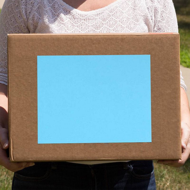 JAM Paper Shipping Labels 8.5" x 11" 10ct - Blue