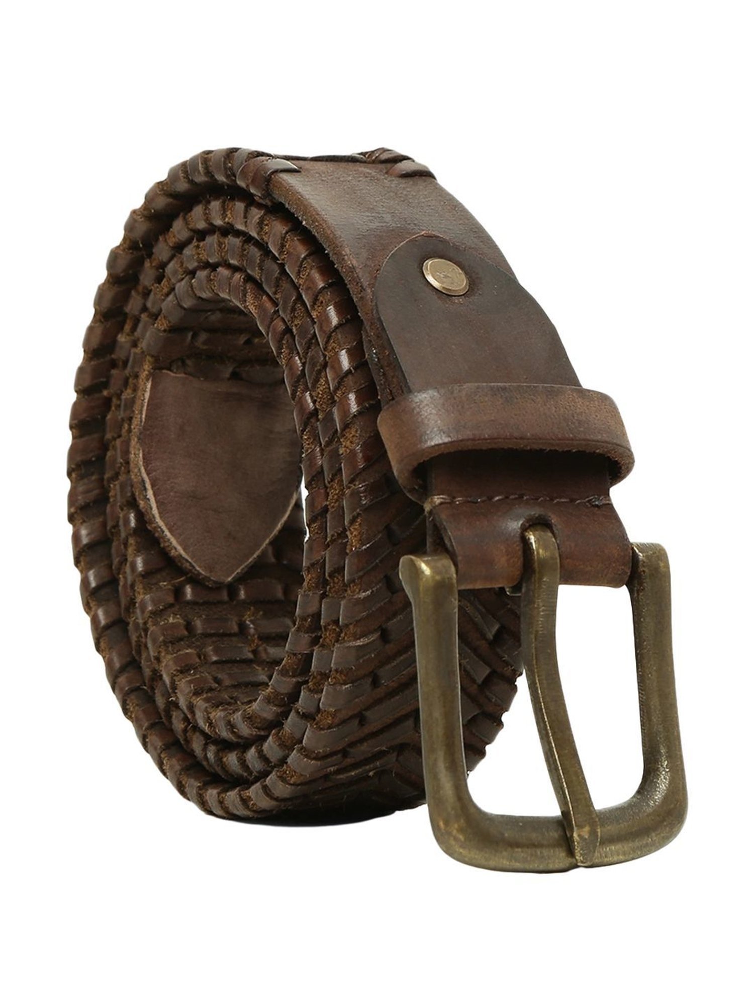 Art N Vintage Brown Leather Waist Belt For Men