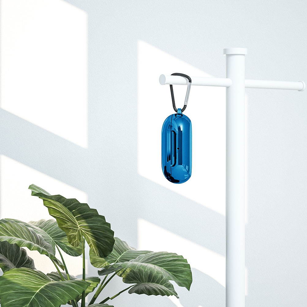 Fashion Wireless Headset Case Protector Shockproof Dustproof Portable Earphone Cover Compatible for Galaxy Buds (Blue)