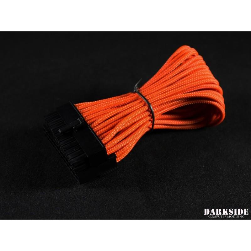 Darkside 24-Pin ITX 7" (20cm) HSL Single Braid Extension Cable - Orange (DS-0638)