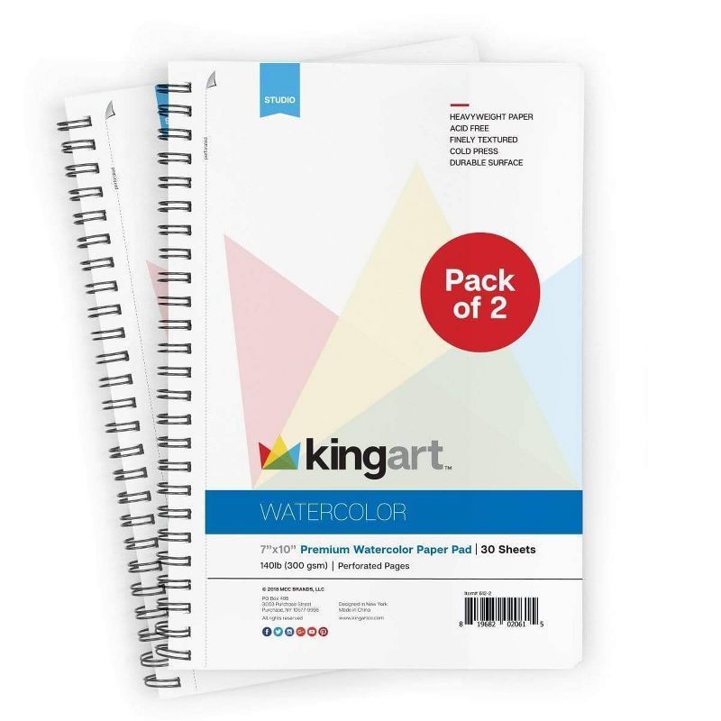 50pc Brush Pen and Paper Set - Kingart
