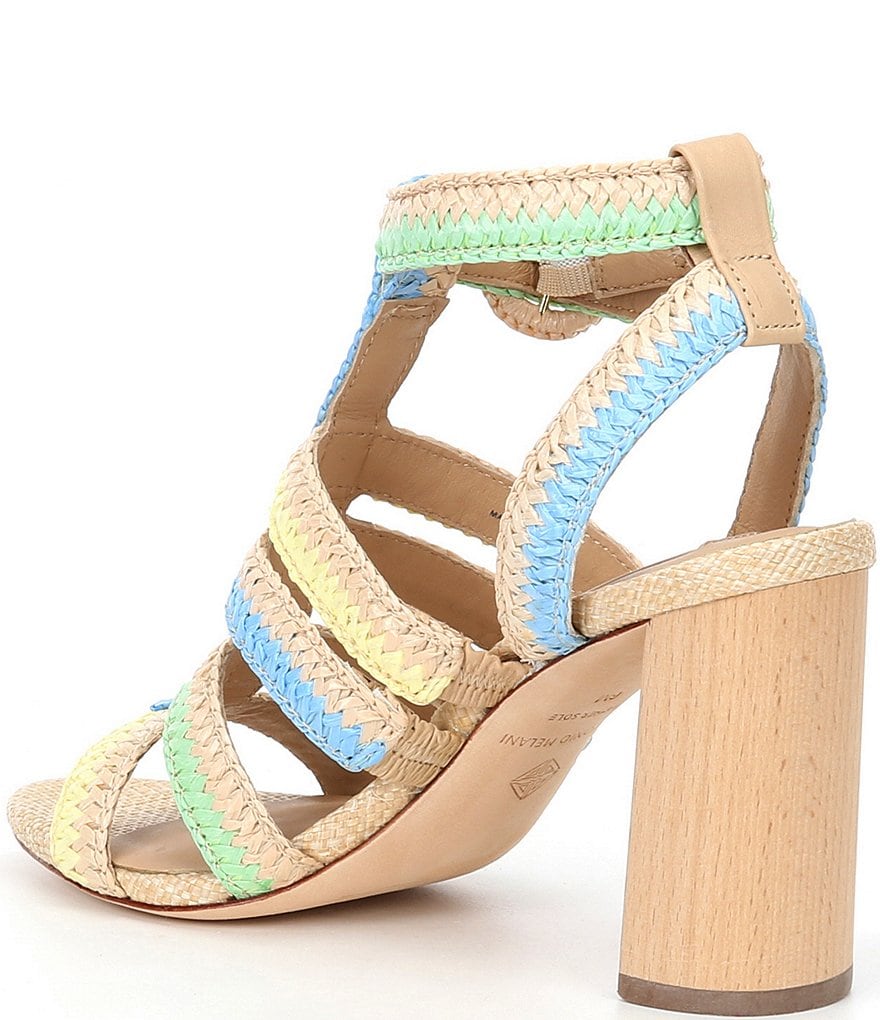 Antonio Melani Gwindolin Raffia T-Strap Dress Sandals