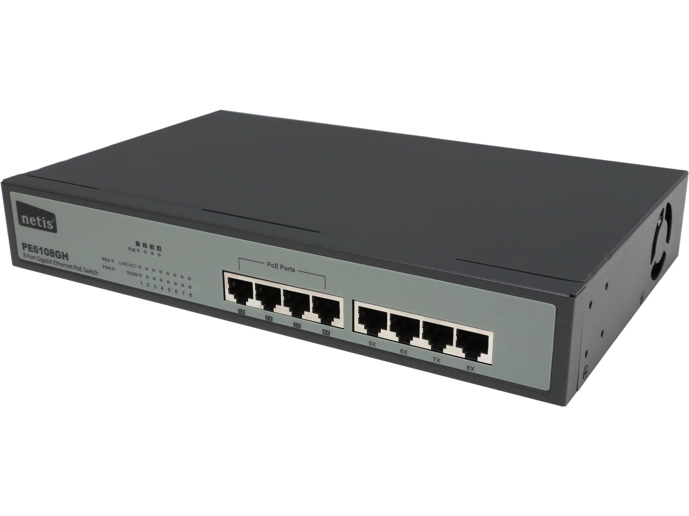 NETIS PE6108GH 8 Port Gigabit Ethernet PoE Switch/4 Port PoE/802.3at/af