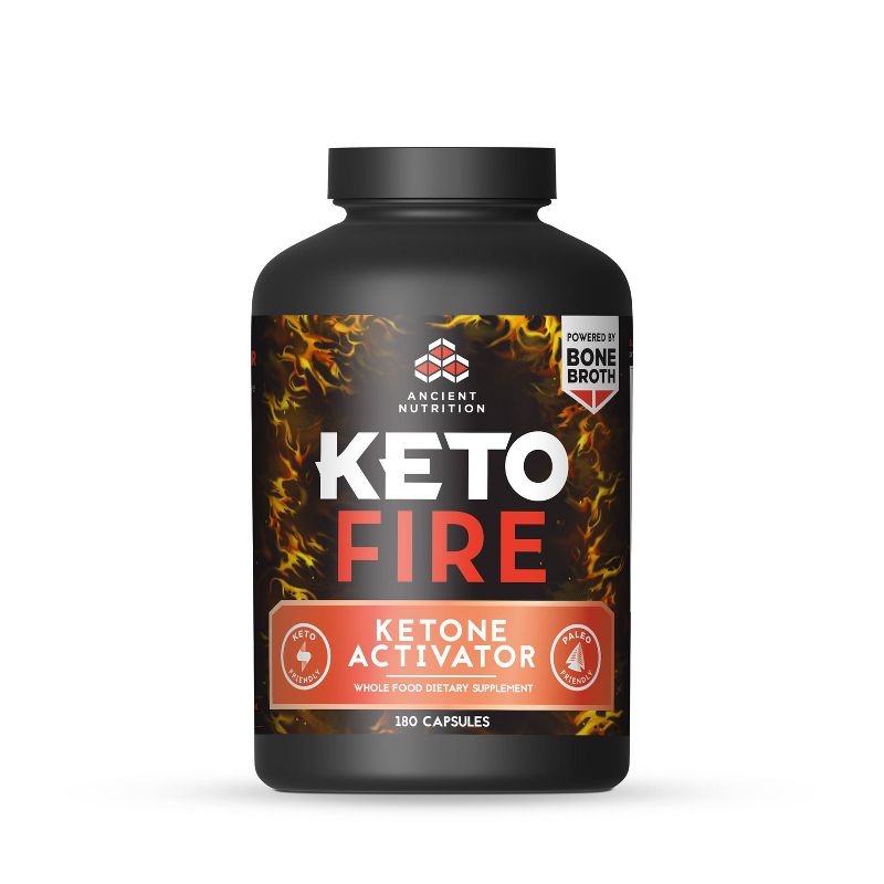 Ancient Nutrition KetoFIRE Weight Loss Supplement Capsules - 180ct