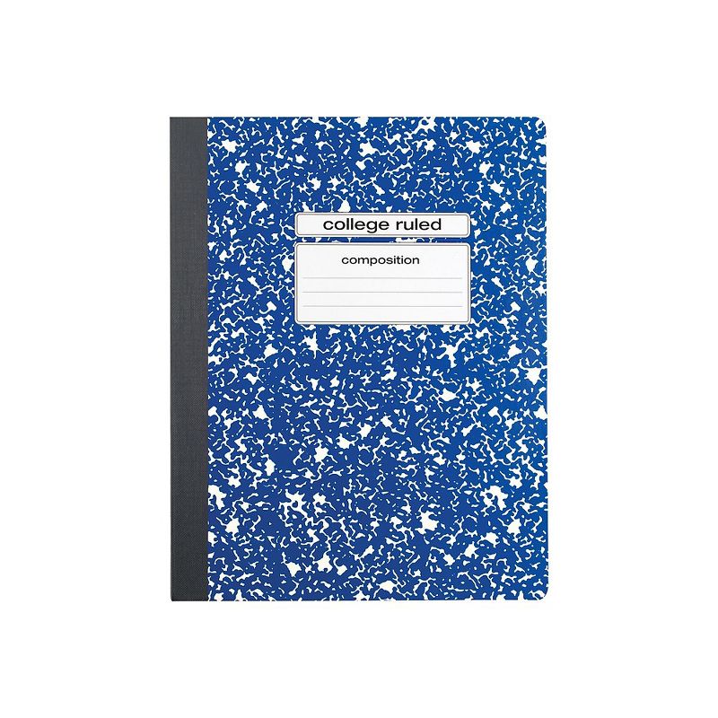 Staples Composition Notebook 9.75" x 7.5" College Ruled 100 Sh. Blue 962513