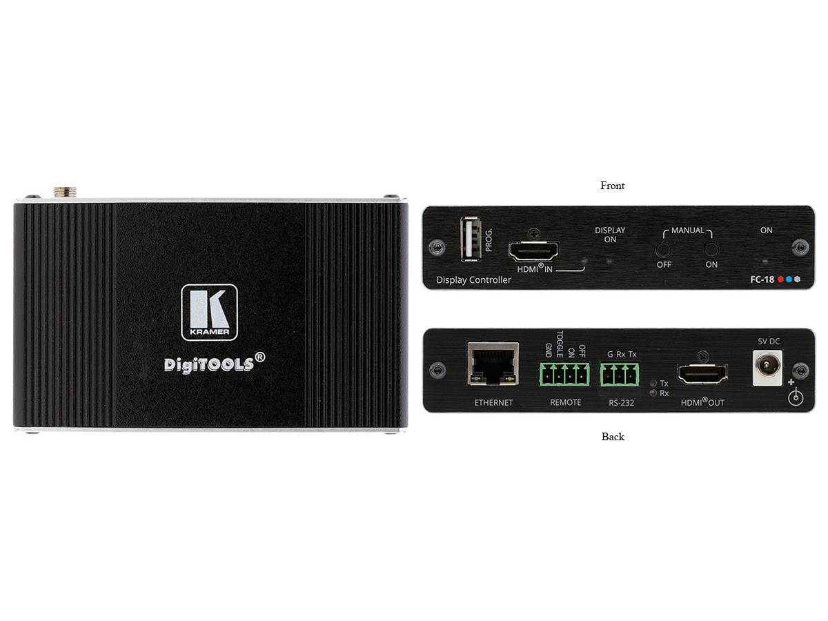 Kramer FC-18 4K60 HDR HDMI Display ON/OFF Controller with RS-232/Ethernet