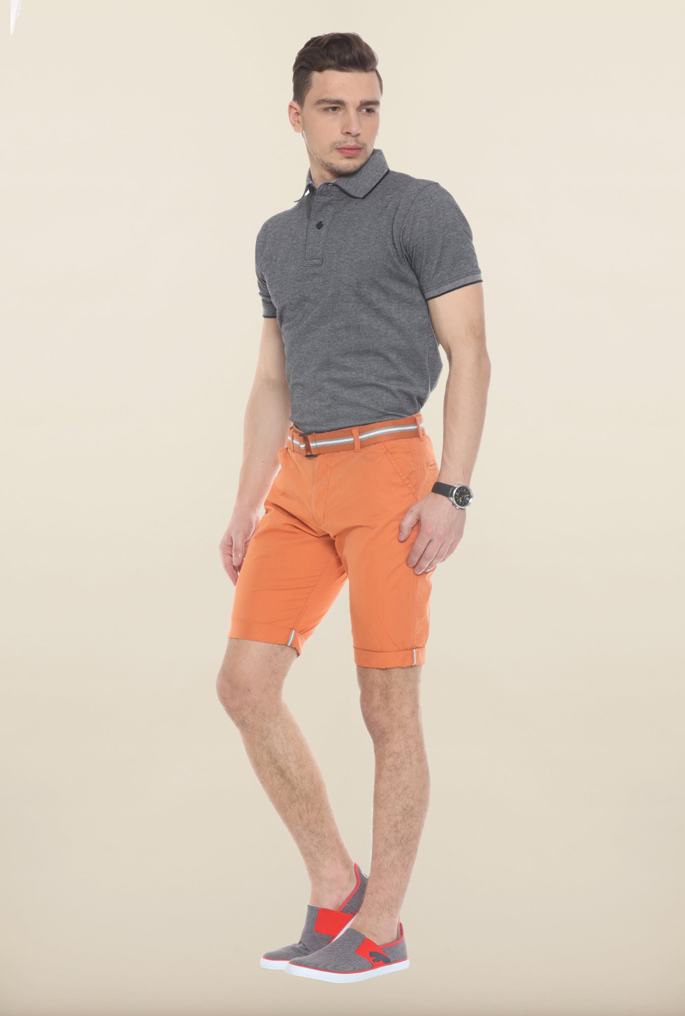 Sweet Dreams Orange Solid Jamaican Shorts