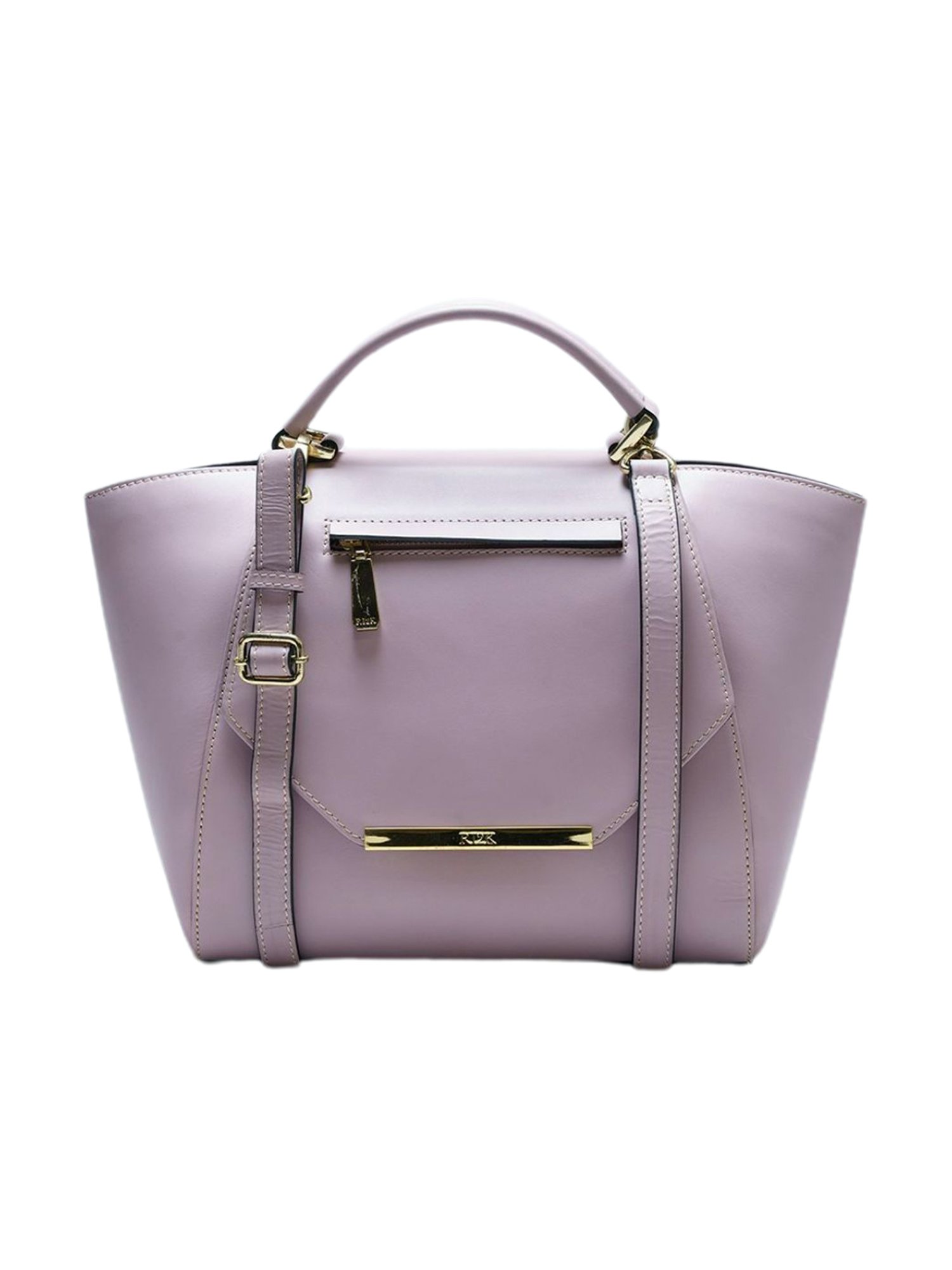 Favore Tan Solid Medium Satchels