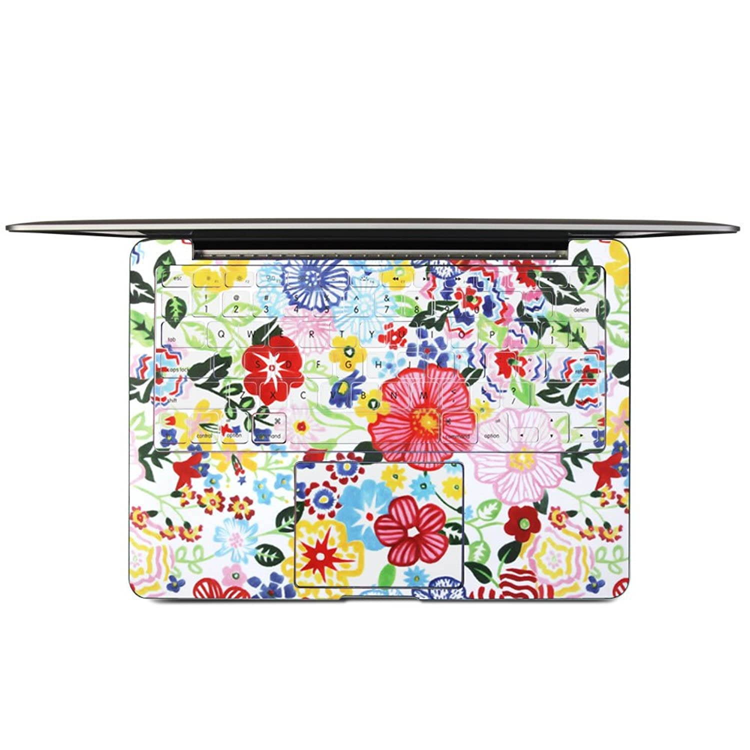 GMYLE Flower Pattern Keyboard Decals Skin Sticker for MacBook Pro 13 [US Model] (Not fit for MacBook Pro 13 with Retina Display)