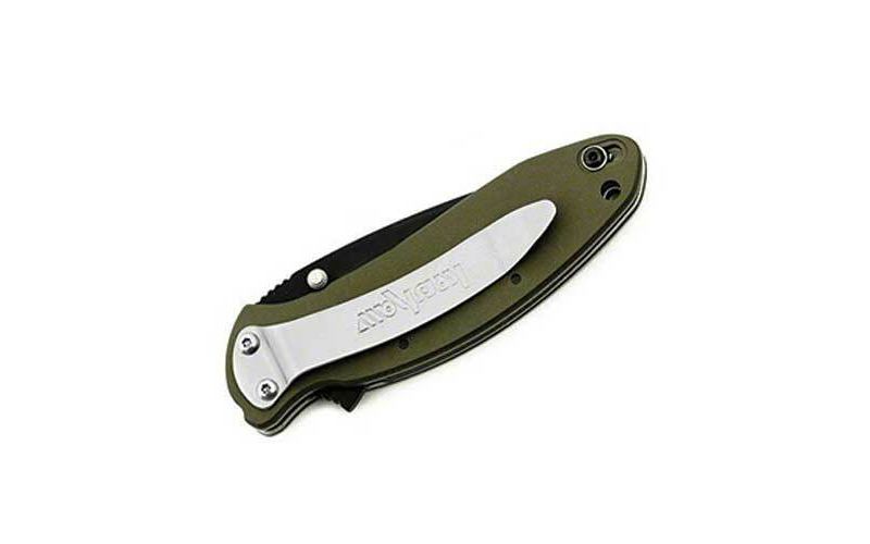 Kershaw 1620OLBLK Scallion Olive with Black Blade Knife