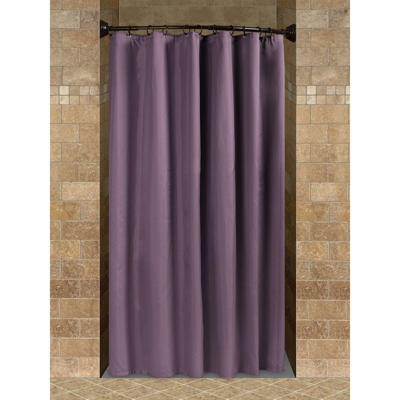 32" to 40" NeverRust Rustproof Dual Mount Curved Stall Shower Rod Bronze - Zenna Home