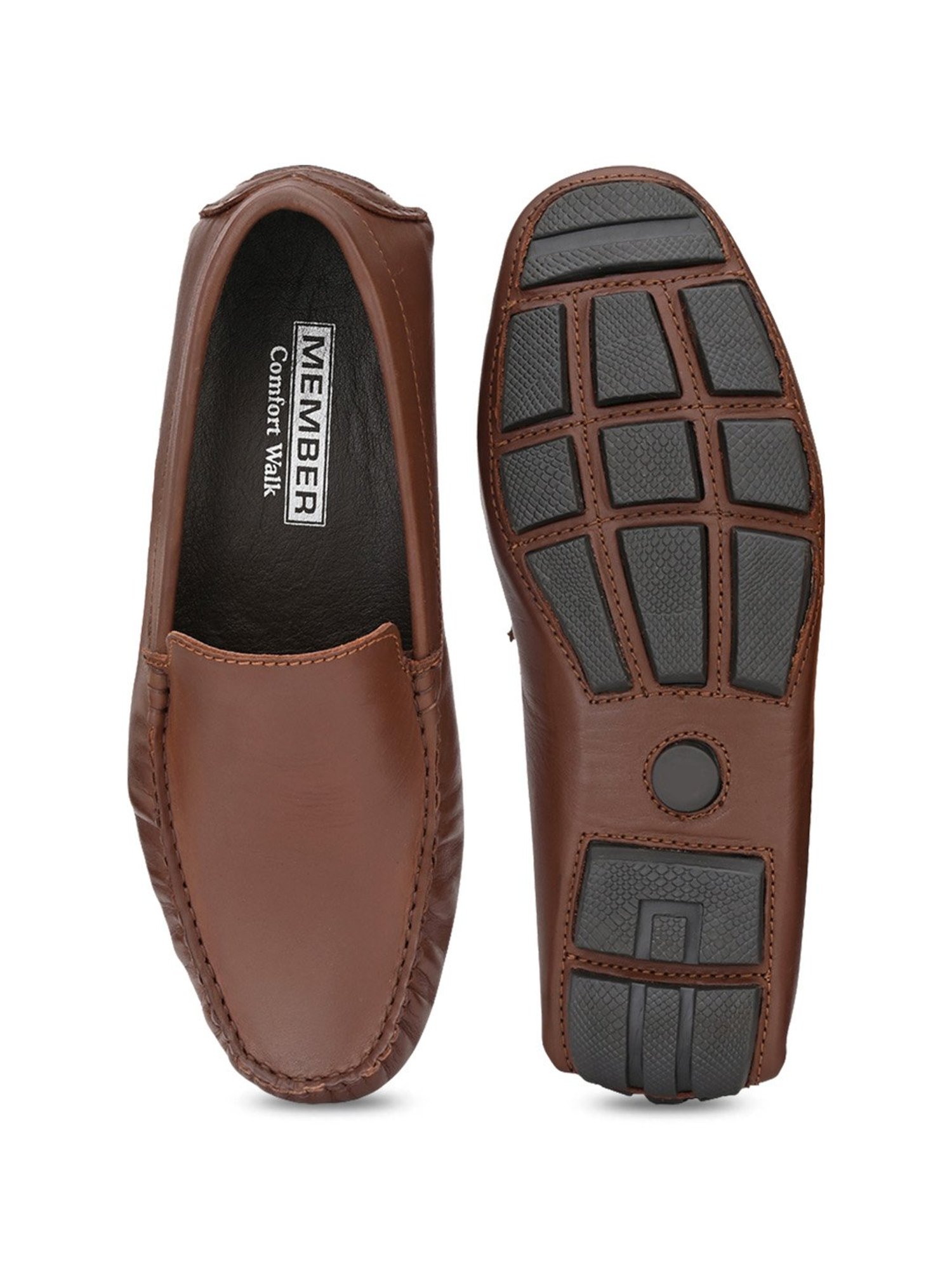 Delize Men's Brown Casual Loafers