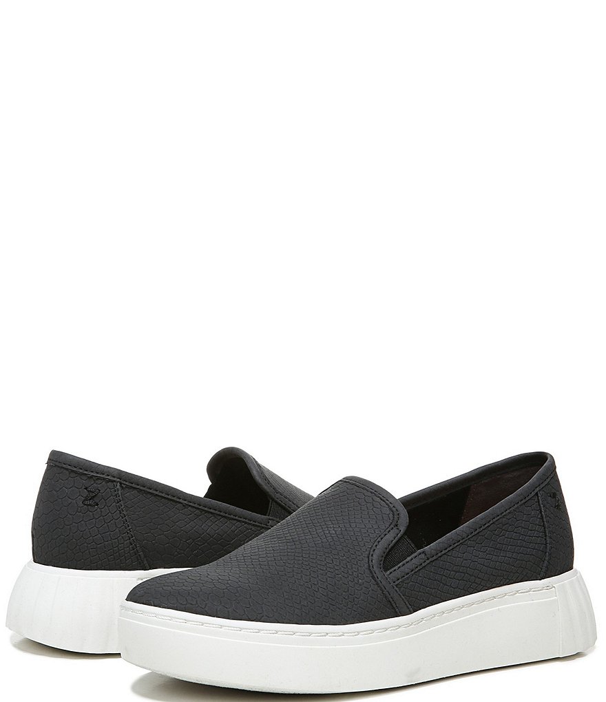 Zodiac Benson Snake Embossed Slip-On Platform Sneakers