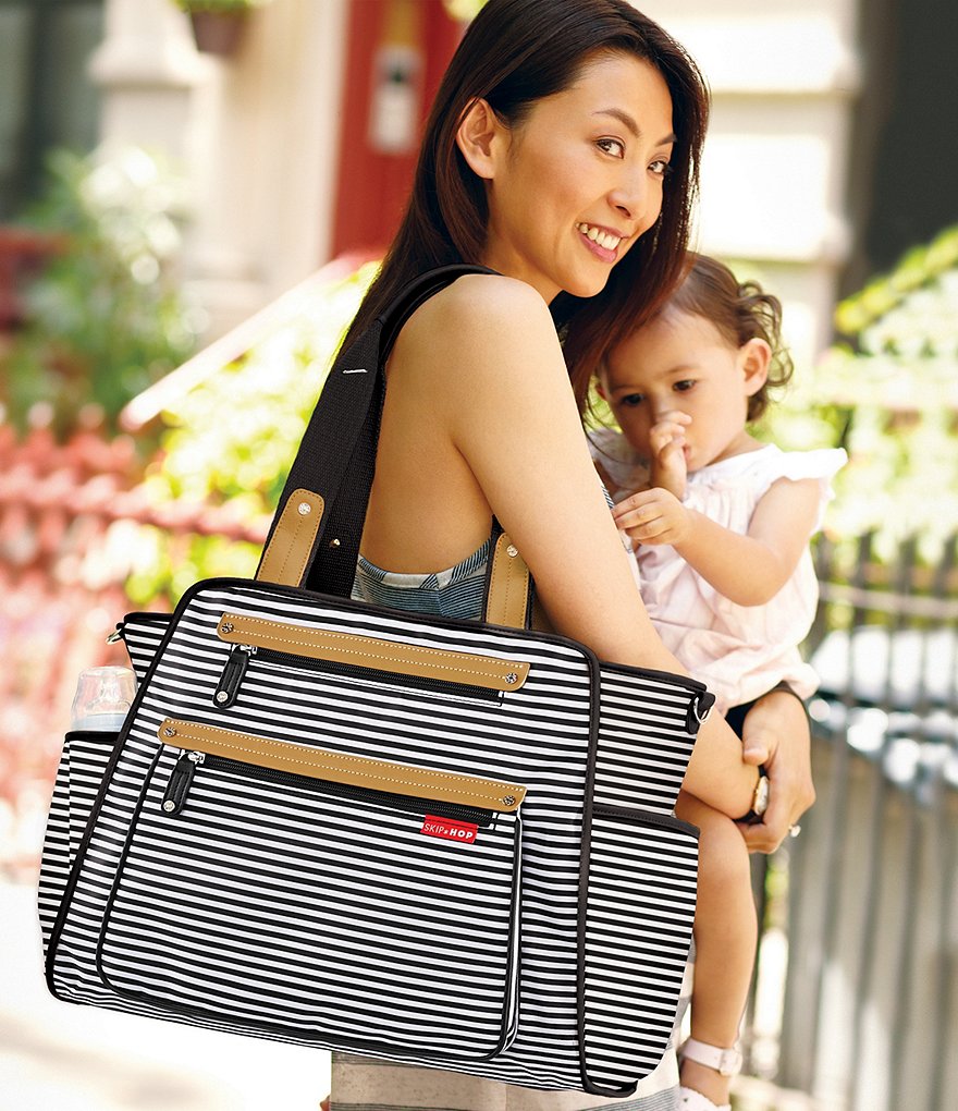 Skip Hop Grand Central Take It All Striped Diaper Bag