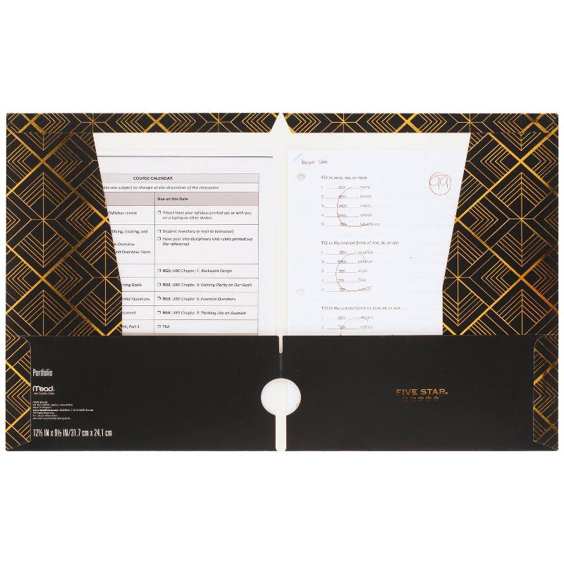 Metallic Geo Portfolio Diamonds - Five Star