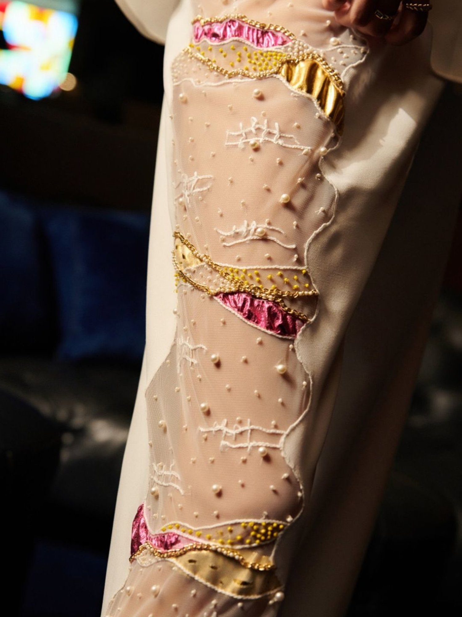 Cin Cin White & Red Audace Party Edit Ibiza Shirt And Pant With Jacket