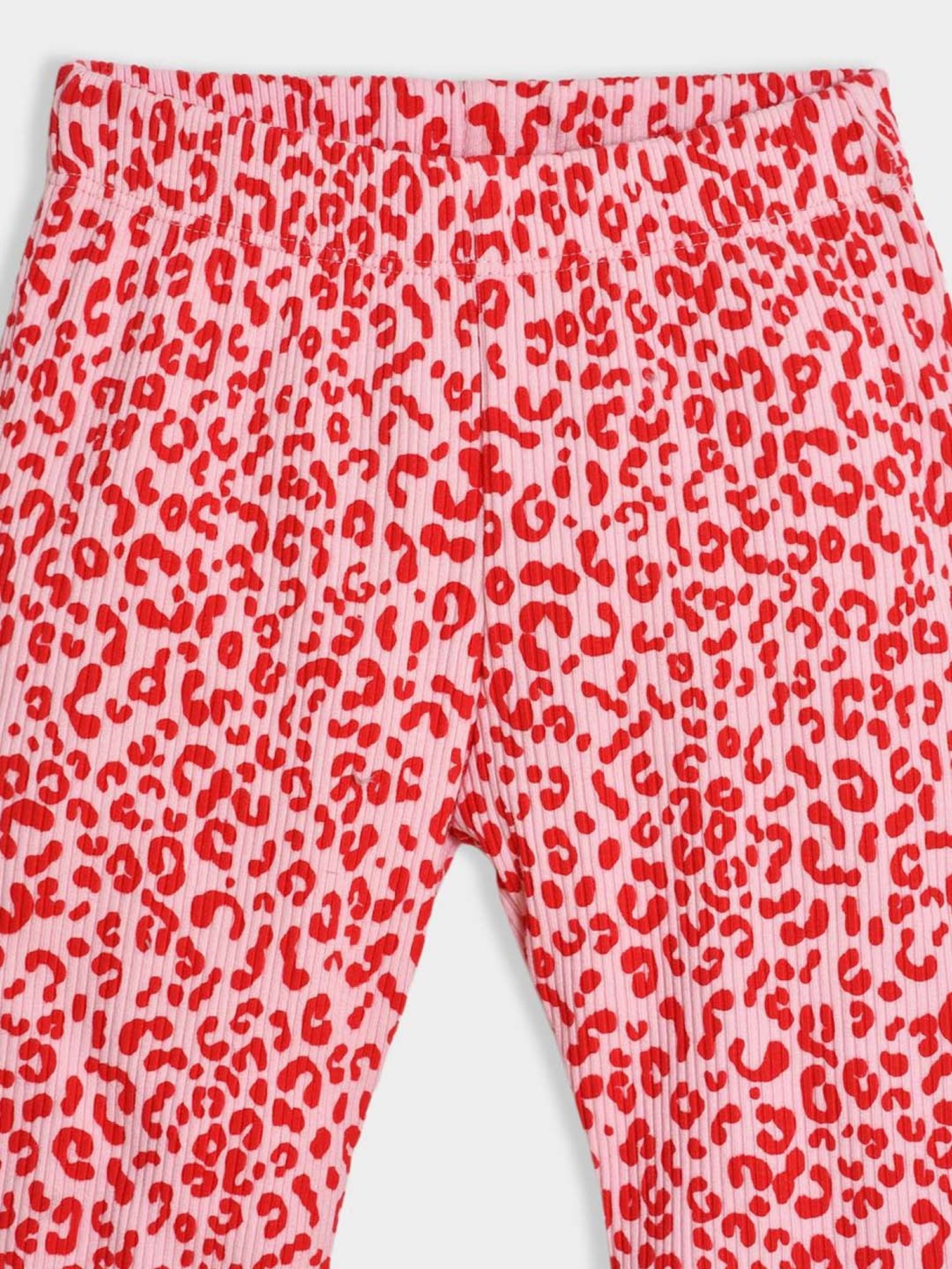 MiArcus Girls Red & Pink Printed Full Sleeves Clothing Sets
