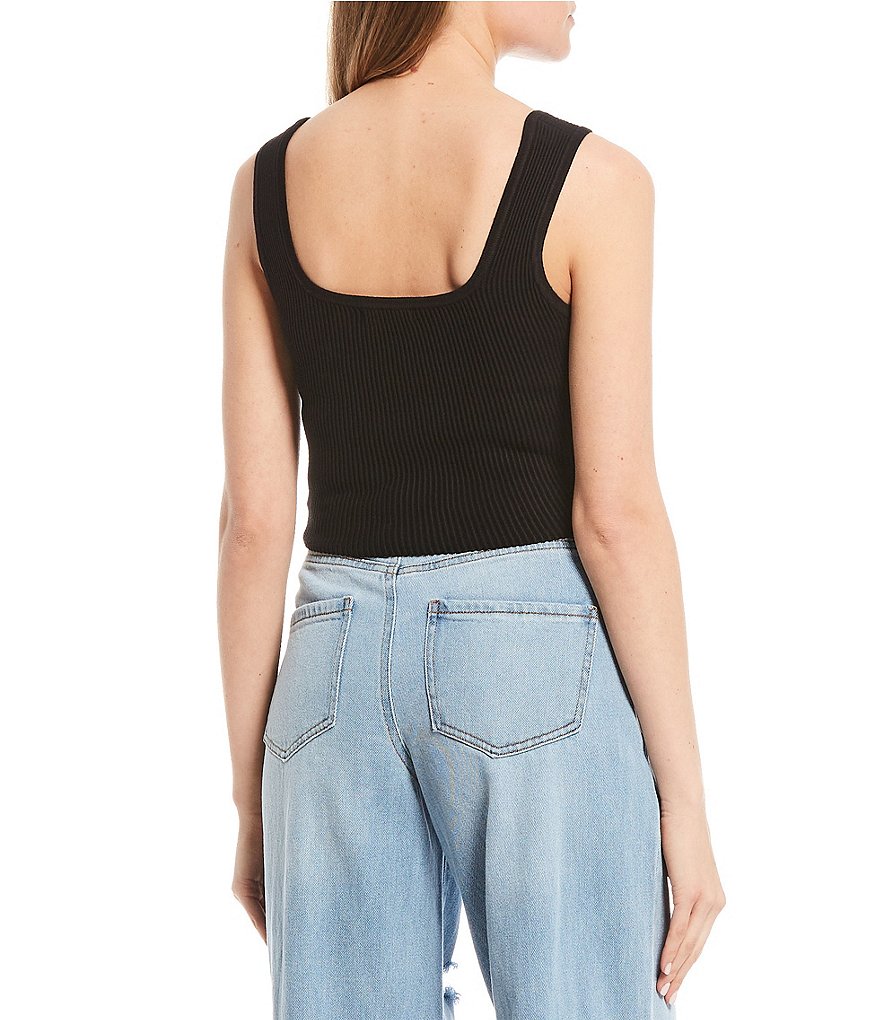 GB Cropped Knit Tank Top