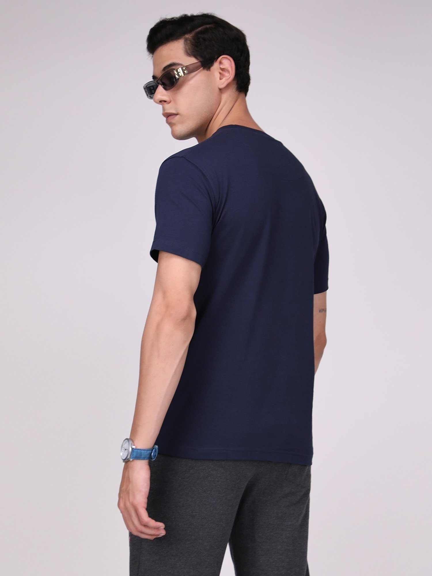 Sporto Dark Denim Slim Fit T-Shirt