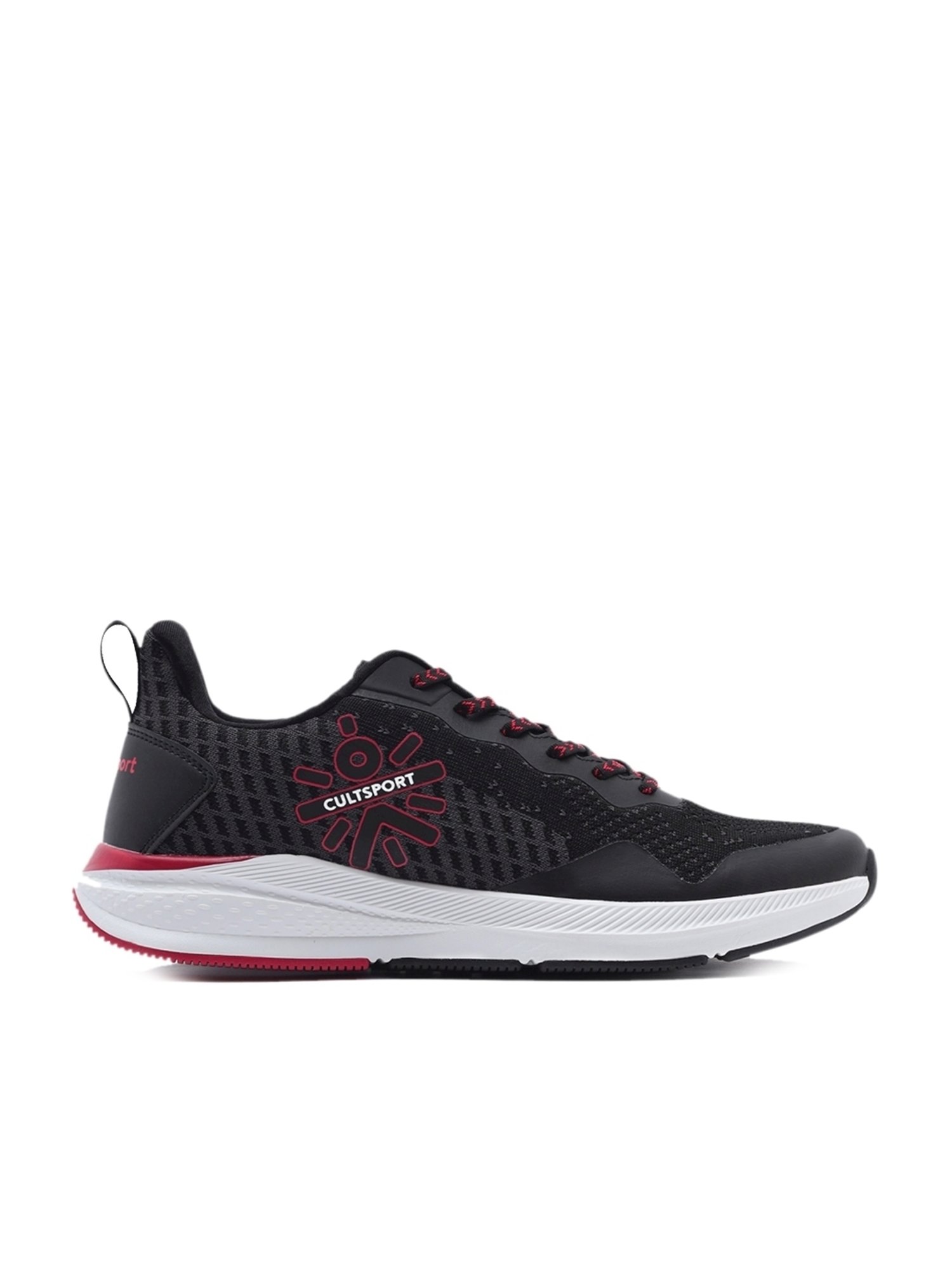Cultsport Men's Hustle Black Running Shoes