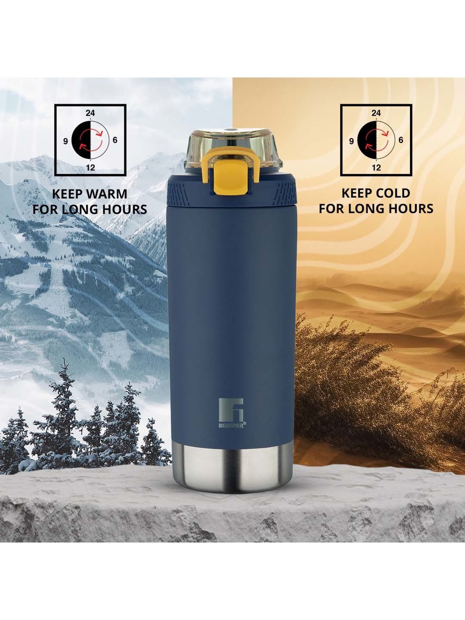 Milton Silver Stainless Steel Thermal Flask (1000 ml) - Set of 1