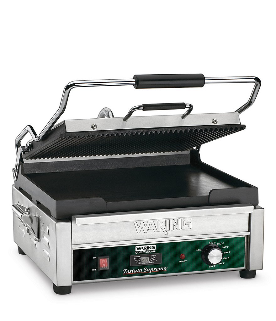Waring Commercial Large Italian-Style Panini Grill with Timer - 120 Volts