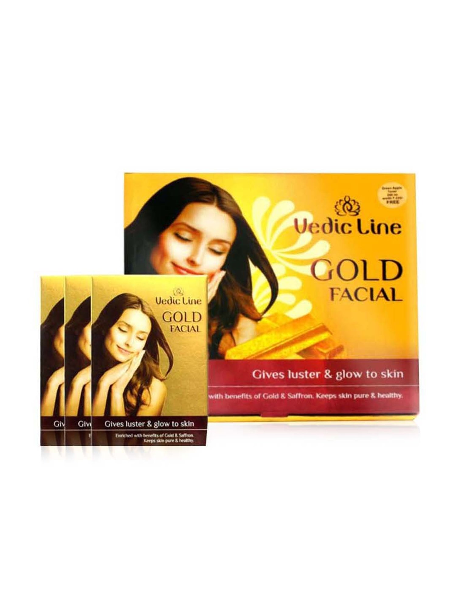 VEDIC LINE Gold Ojas Facial Kit (Sachet Kits)