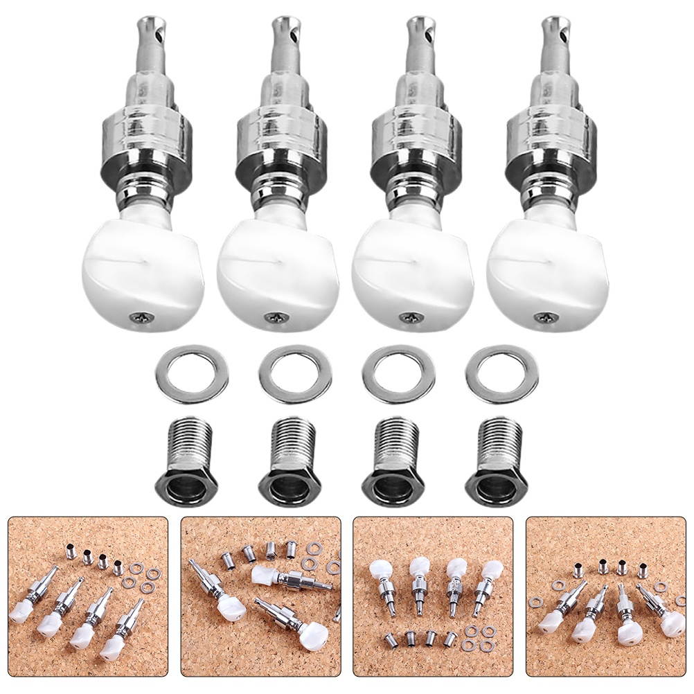 4pcs Banjo Tuning Pegs Tuners String Key Banjo Parts Accessories Tuning Kit