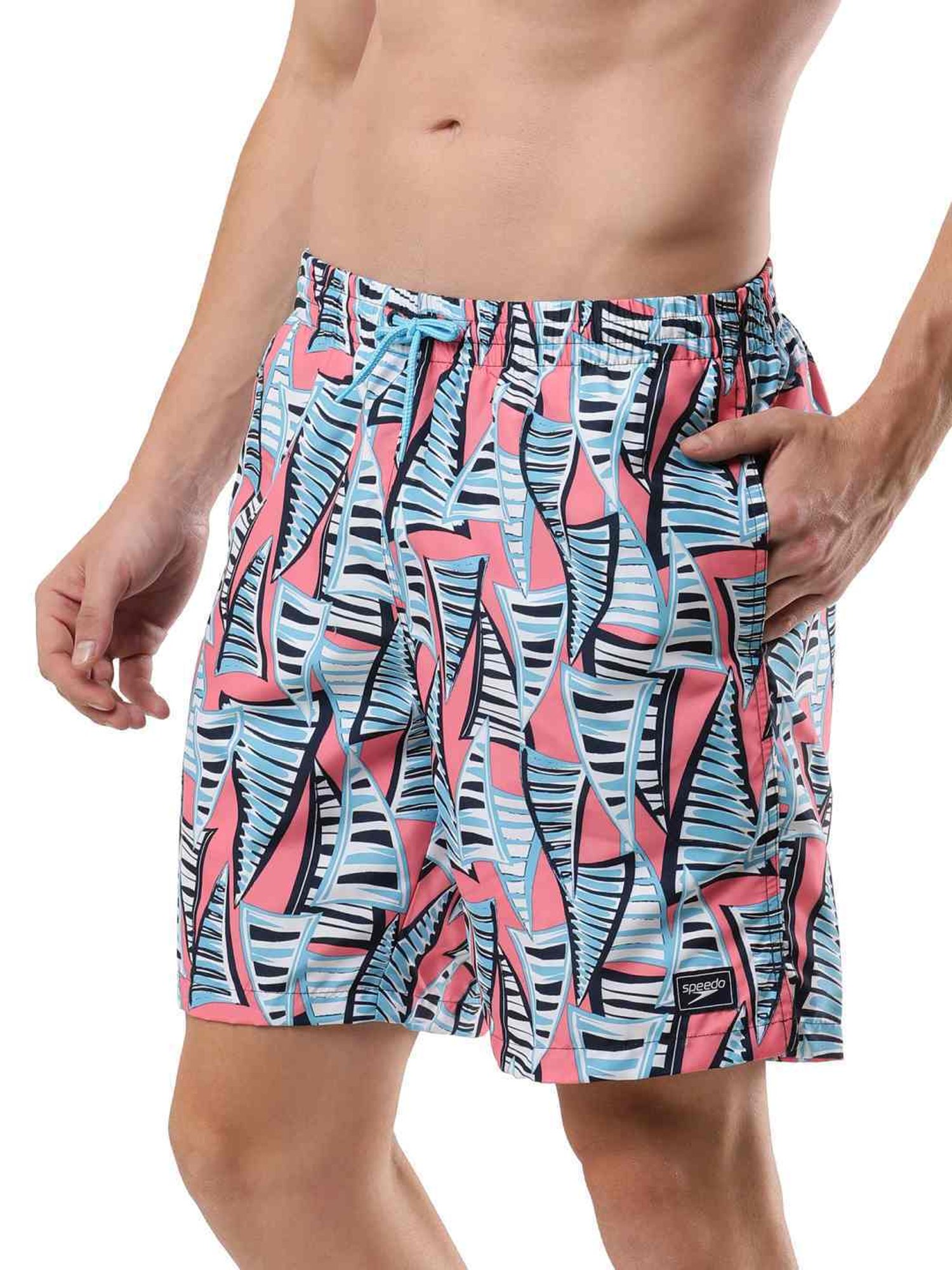 Speedo Fandango Pink Regular Fit Printed Swim Shorts