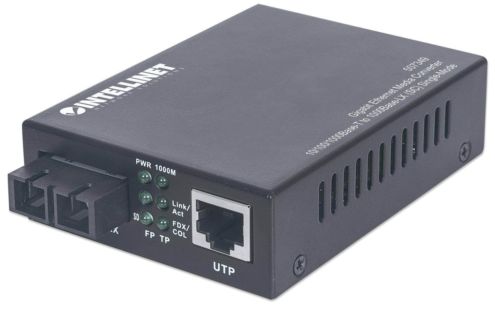 Intellinet Network (507349) Gigabit Ethernet Single mode Media Converter