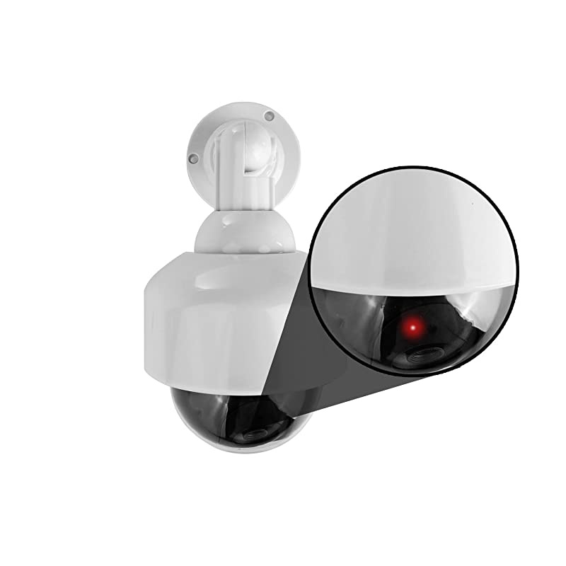 Fake Security Camera Dummy Camera Dome Shaped Decoy Realistic Look Surveillance System + Bonus Warning Sticker IndoorOutdoor Use Perfect for Businesses Shops by