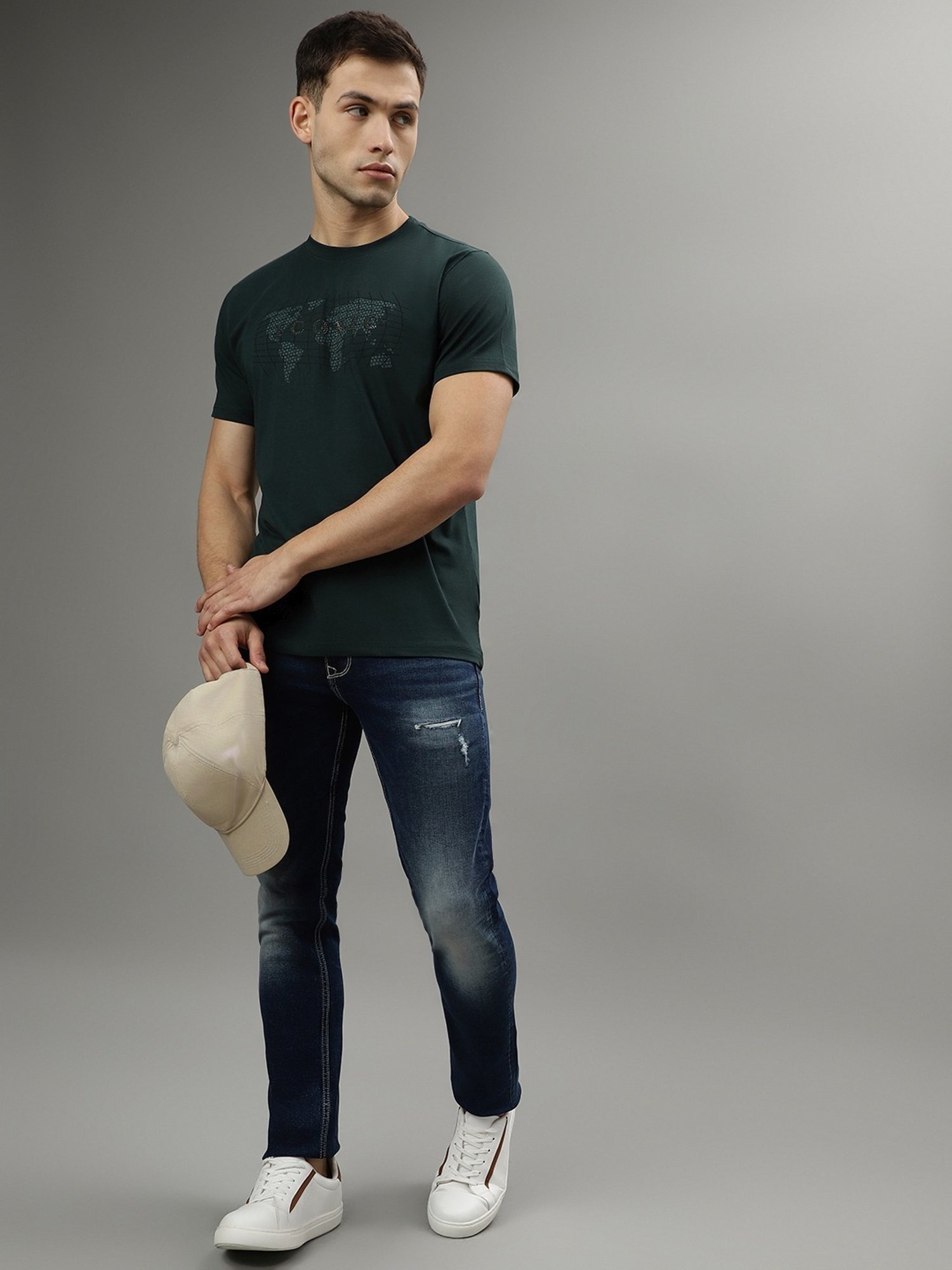 Iconic Men Graphic Print Regular Fit Cotton T-shirt