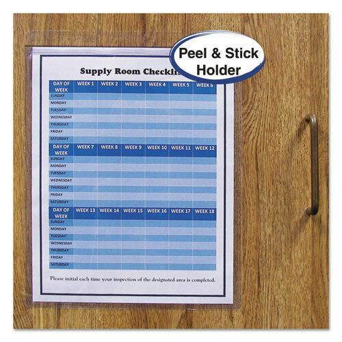 Self-Adhesive Shop Ticket Holders, Heavy, 50 Sheets, 9 x 12, 50/BX