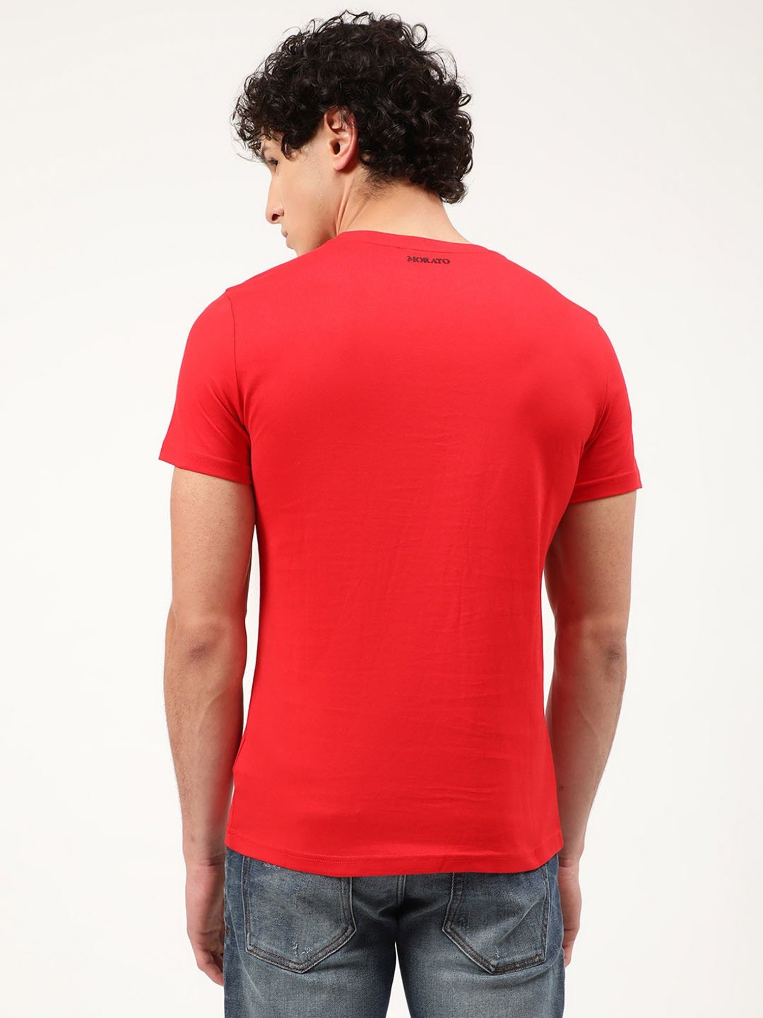 Antony Morato Red Printed T-Shirt
