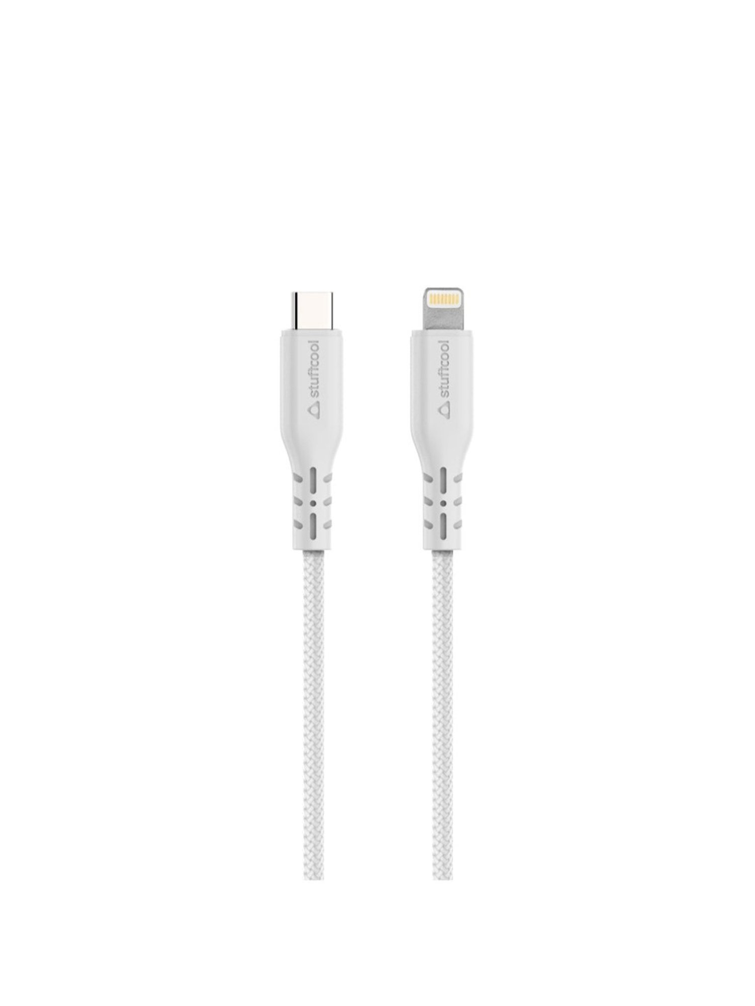 Stuffcool Alto USB C to Lightning Cable 20W (White)