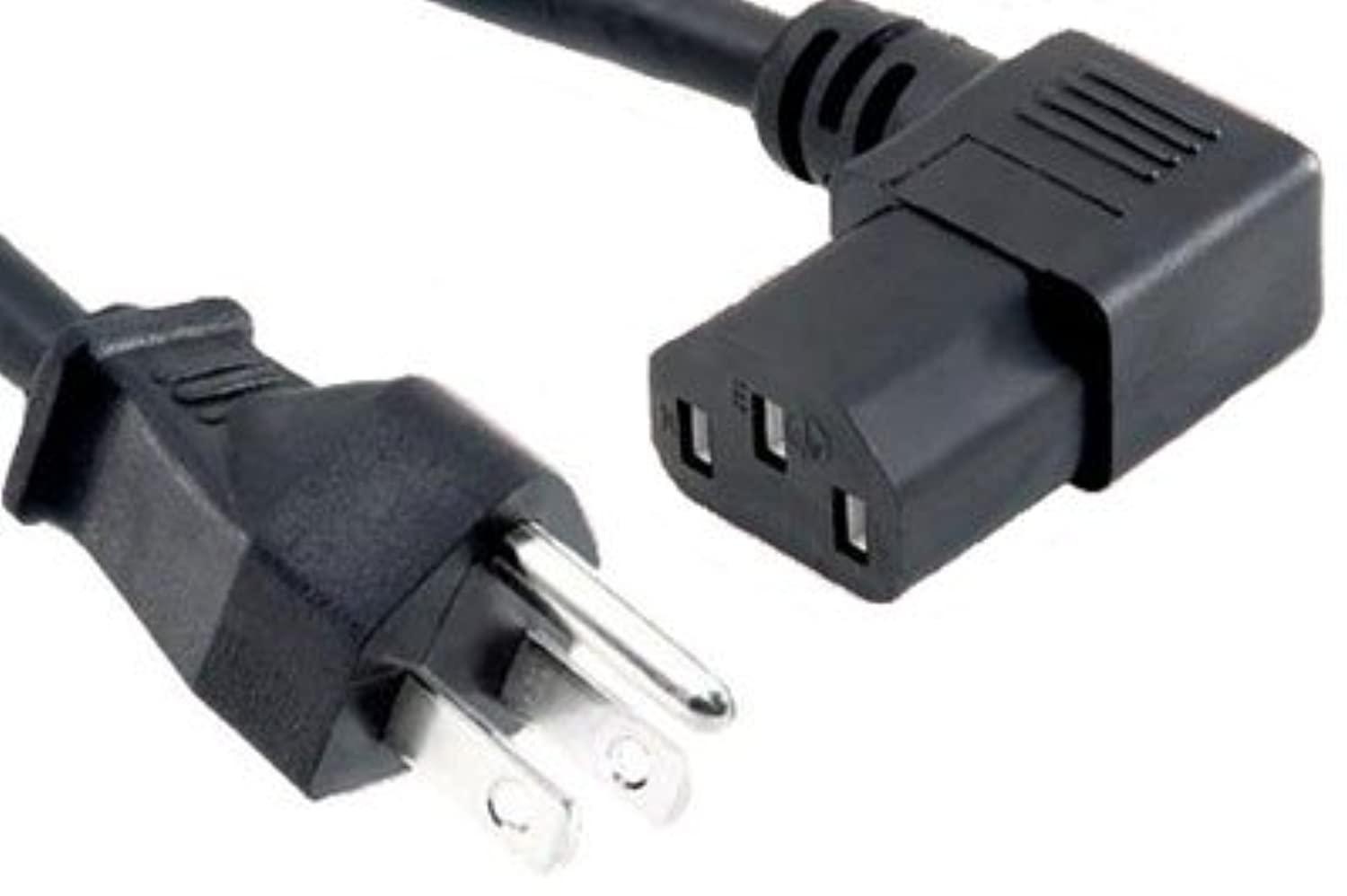 product smith 10ft 18awg ul/csa right angle ac power cord - black