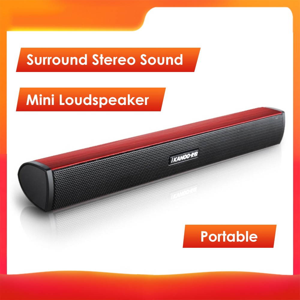 Mini USB Lautsprecher Laptop Subwoofer Stereo Soundbar Loudspeaker for Noteook PC Computer TV