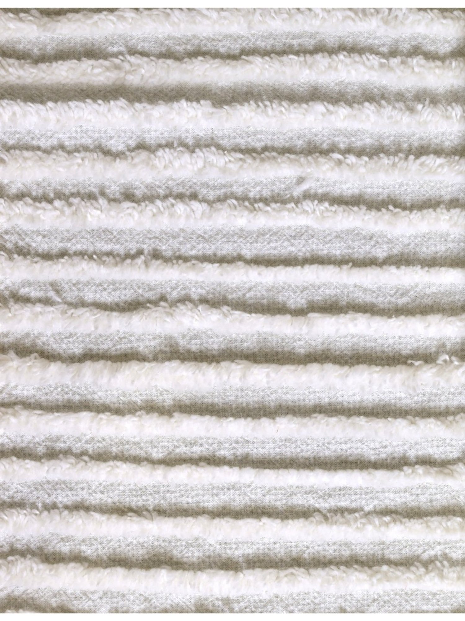 Saral Home Stripes Ivory Cotton Sofa Throw