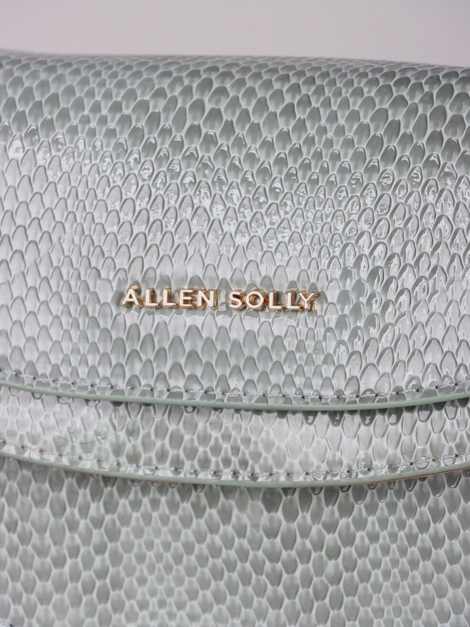Allen Solly Green Textured Medium Sling Handbag