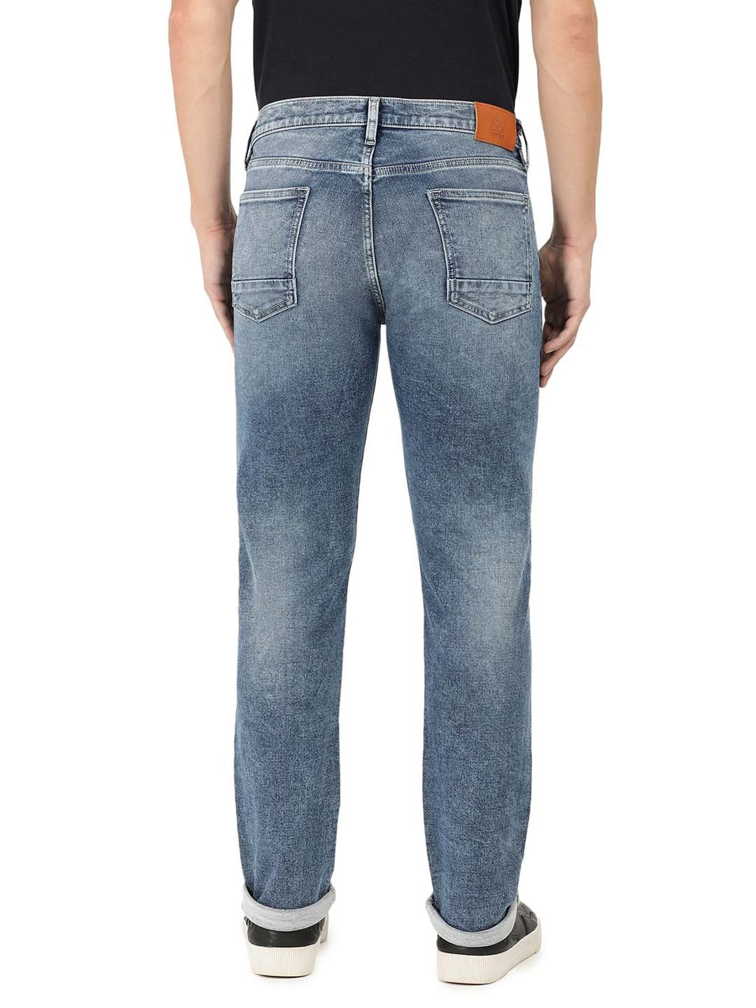 EVERBLUE Blue Regular Fit Midrise Stretchable Jeans