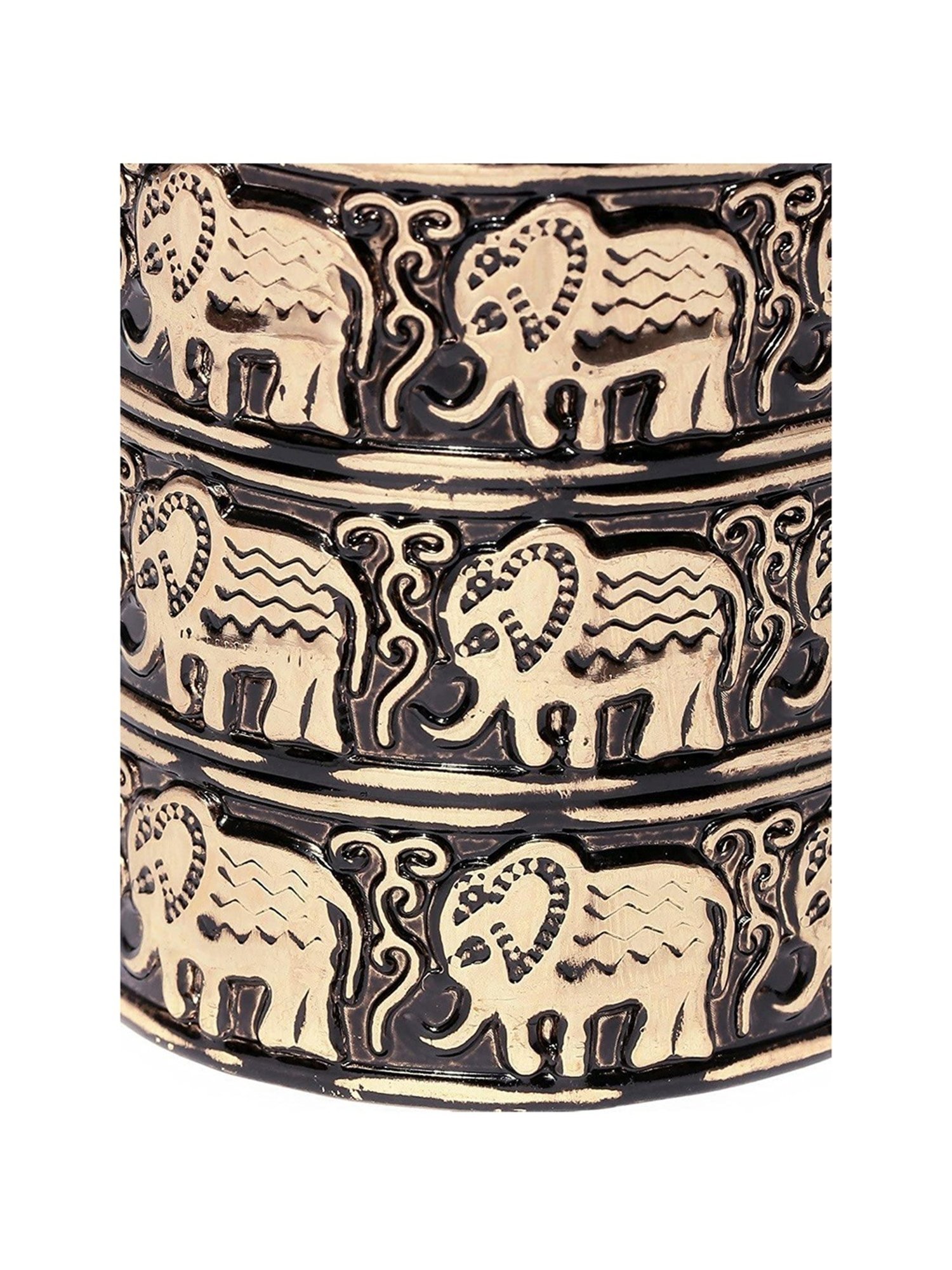 YouBella Stylish Party Wear Jewellery Gold-Plated Cuff Bracelet