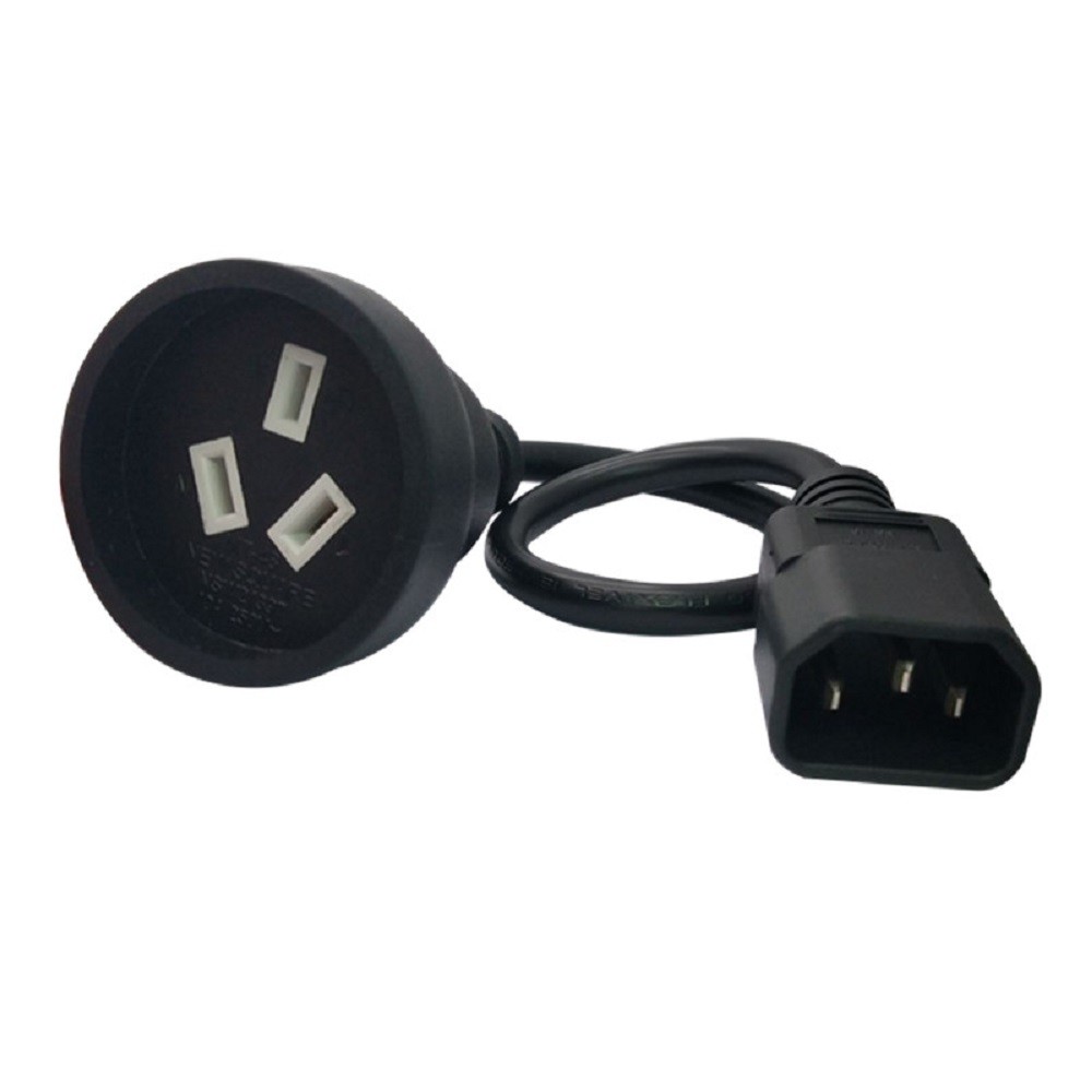 IEC 320 C14 Male Plug to SAA Australia AU 3Pin Female Power Extension Cable,Power Adapter Cord for PDU PSU USP