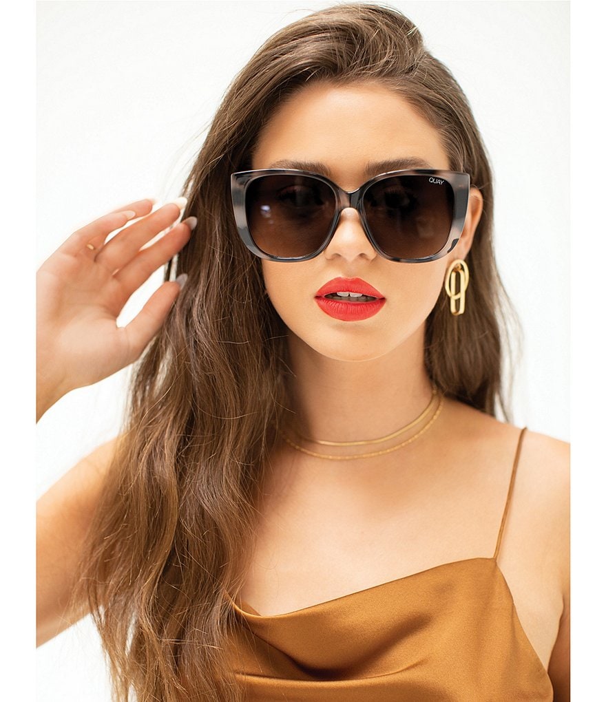 Quay Australia Ever After Oversized Rounded Square Sunglasses