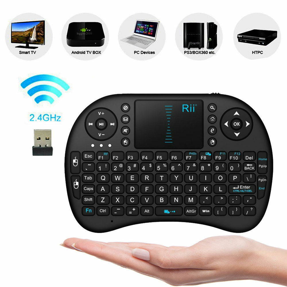 Rii i8 Mini 2.4GHz Wireless Keyboard Mouse for PC XBox 360 PS4 Android TV Box